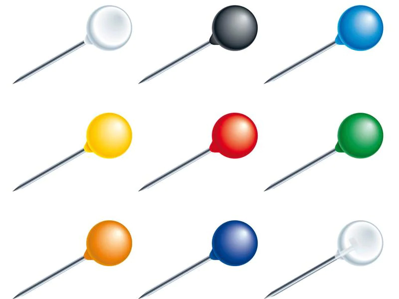 Exacompta Reissnägel 50 Stück, assortiert