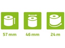 Exacompta Thermo-Papierrolle 57 x 46 x 12 mm, 24 m, 10 Stück