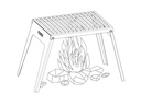 Fennek Grill Klapprost zu Hobo Premium, Edelstahl