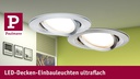 Paulmann Einbauspot Nova Coin 3-Stepdim Starr Set, 18W, 2700K, Weiss