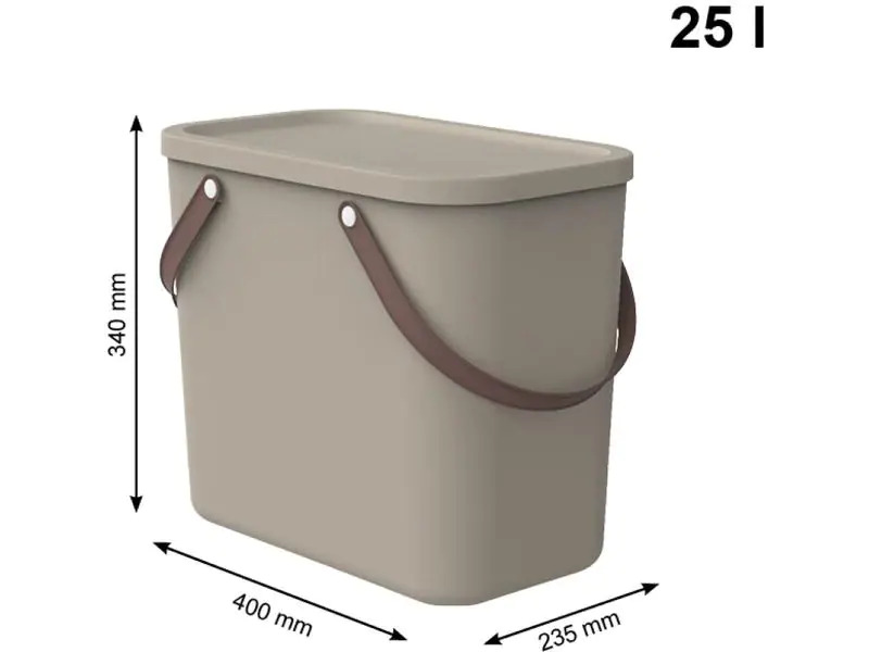 Rotho Aufbewahrungsbox Albula 25 l, Beige