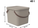 Rotho Aufbewahrungsbox Albula 40 l, Beige