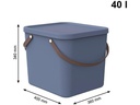 Rotho Aufbewahrungsbox Albula 40 l, Blau