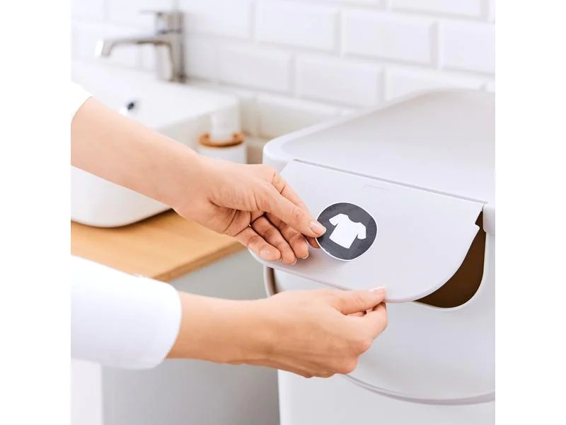 Rotho Wäschesammler Albula 40 l, Weiss