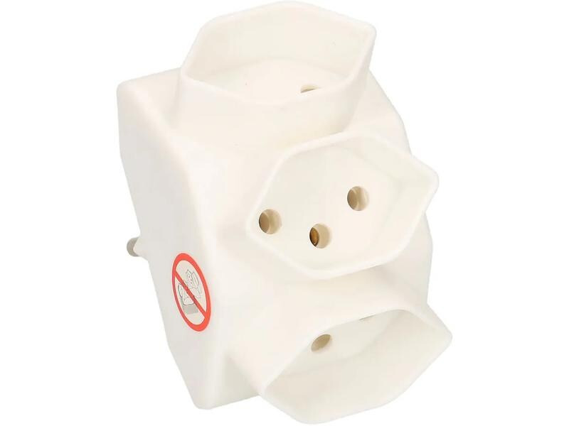 Max Hauri Mehrfachstecker 3, Weiss