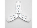 STEFFEN Manta Mehrfachadapter 4xT13 (1x unten)