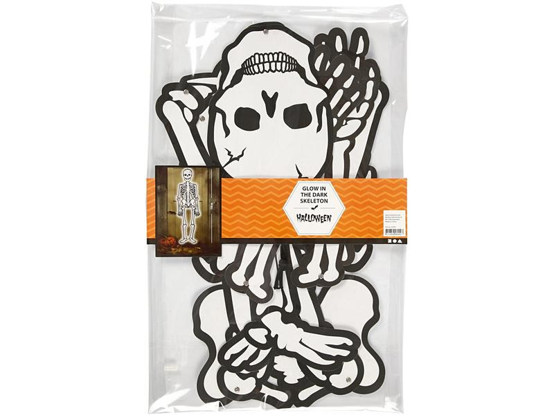Creativ Company Halloweenfigur Papierdeko Skelett 120 cm, 300g
