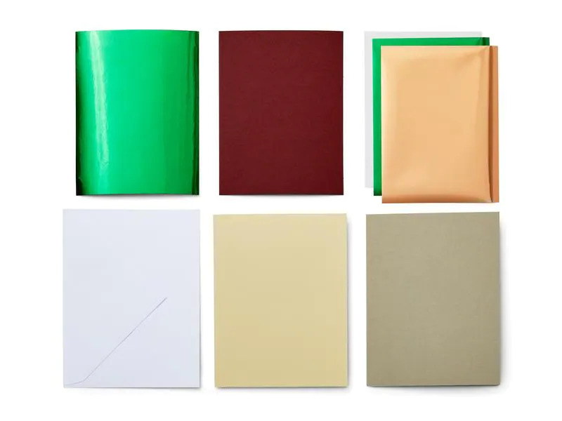Cricut Blankokarte Joy 11.4 x 15.9 cm Transfer, Grün/Khaki, 8 Stück