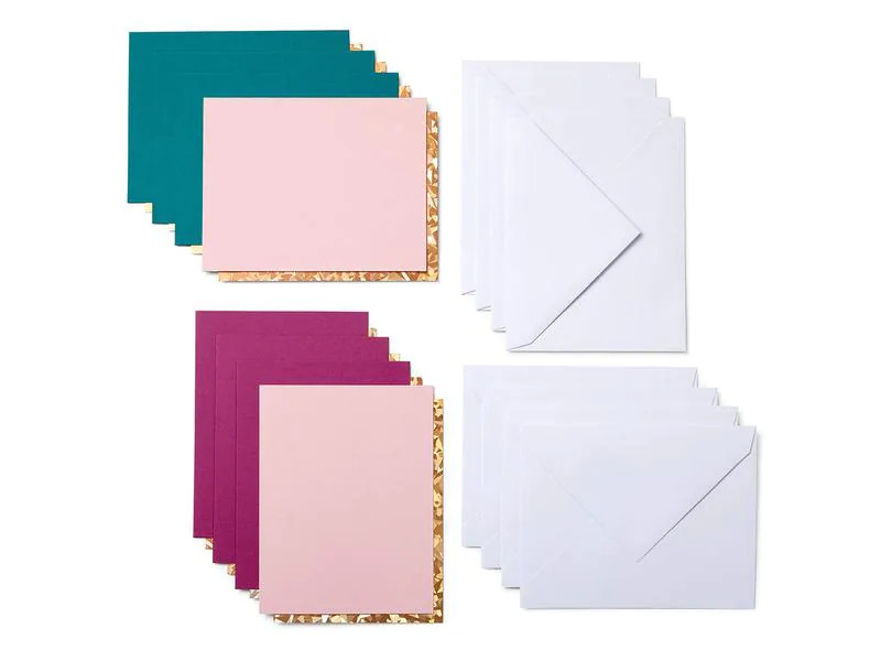 Cricut Blankokarte Joy cut-away 10.8 x 14 cm, Grün/Rosa/Pink