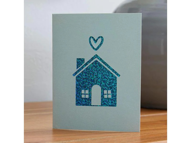 Cricut Blankokarte Joy cut-away 10.8 x 14 cm, Grün/Rosa/Pink