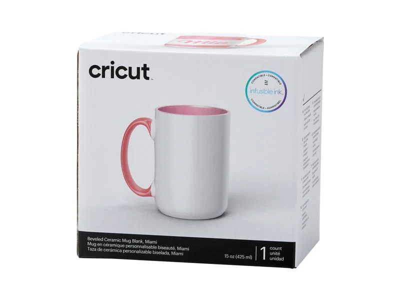 Cricut Tasse Infusible Ink Miami 425 ml, Weiss/Rot