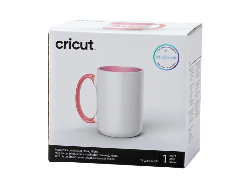 Cricut Tasse Infusible Ink Miami 425 ml, Weiss/Rot