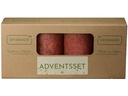 Schulthess Kerzen Weihnachtskerze  Lachsapricot 4er Set
