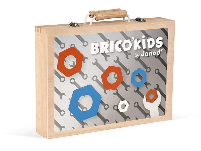 Janod Handwerker Brico'Kids Werkzeugkoffer Holz