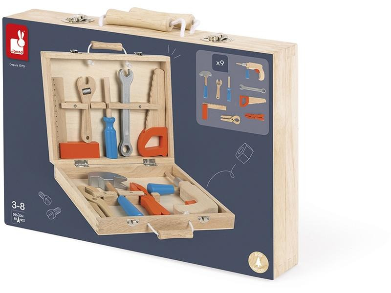 Janod Handwerker Brico'Kids Werkzeugkoffer Holz