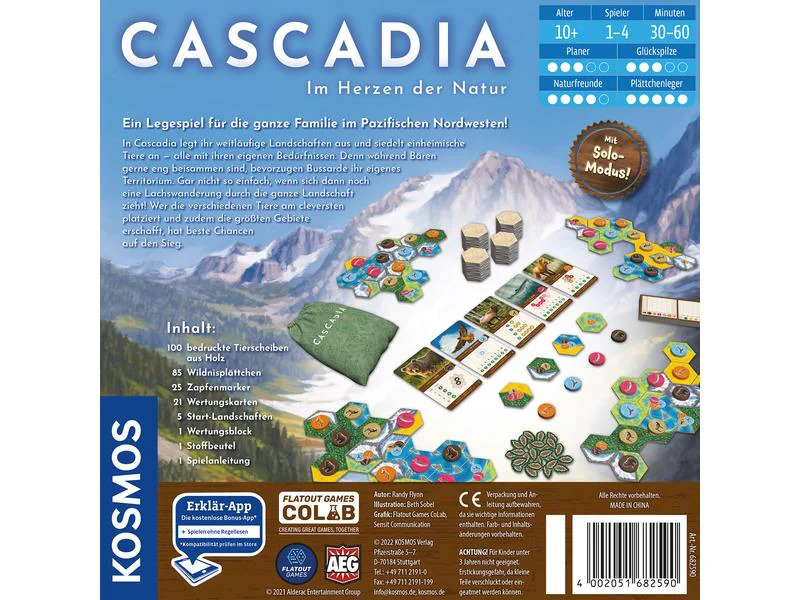 Kosmos Familienspiel Cascadia – Im Herzen der Natur