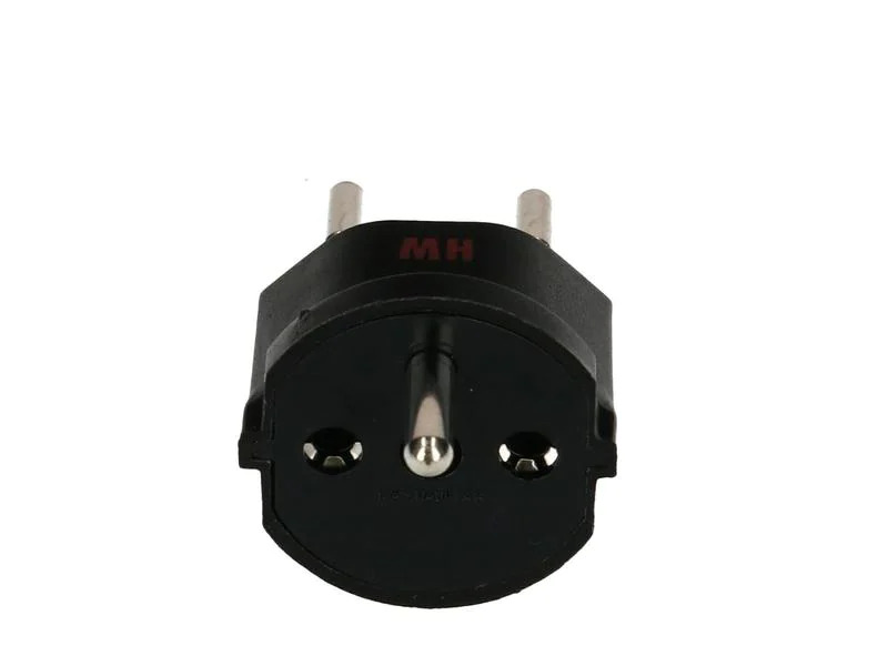 Max Hauri Fixadapter SchuKo Konturenstecker - T12 schwarz