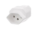 STEFFEN Adapterstecker C14 - T13 Weiss