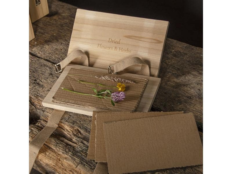 Esschert Design Blumen-und Kräuterpresse mit Bändern