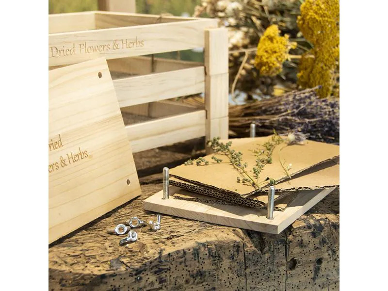 Esschert Design Blumen-und Kräuterpresse mit Schrauben