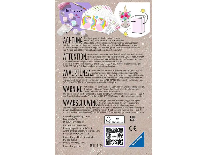 Ravensburger Bastelset EcoCreate «Unicorn Party»