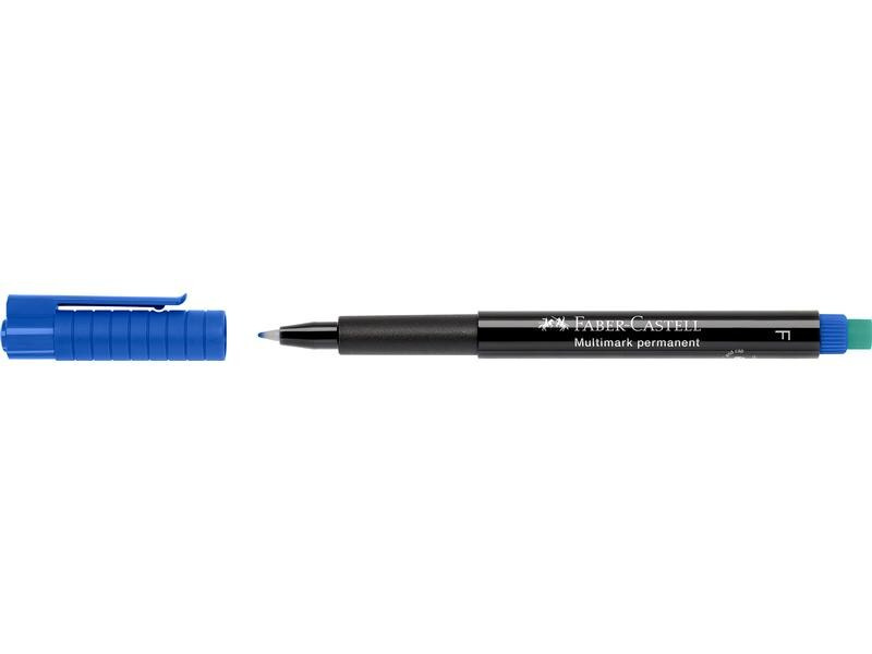 Faber-Castell Permanent-Marker Multimark F, Blau