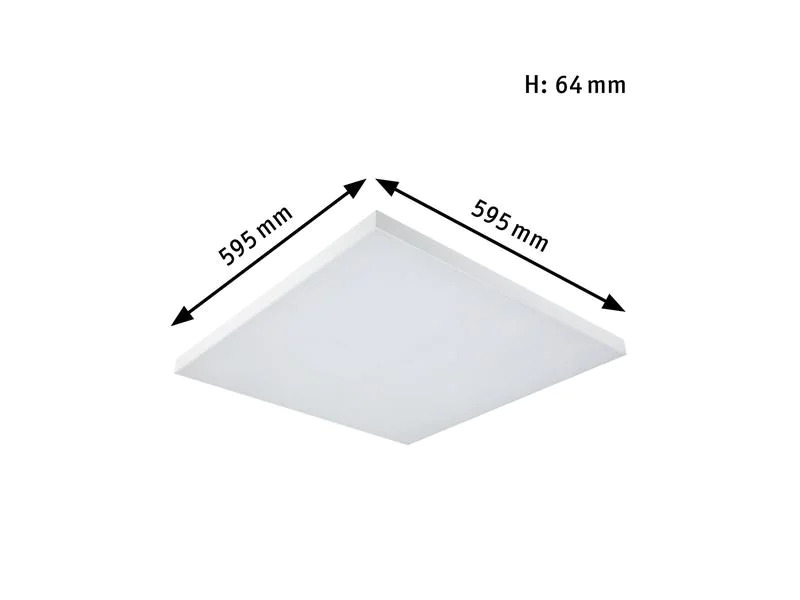 Paulmann Deckenleuchte LED Panel Velora Rainbow, 31 W, RGBW, Weiss