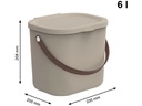 Rotho Aufbewahrungsbox Albula 6 l, Beige