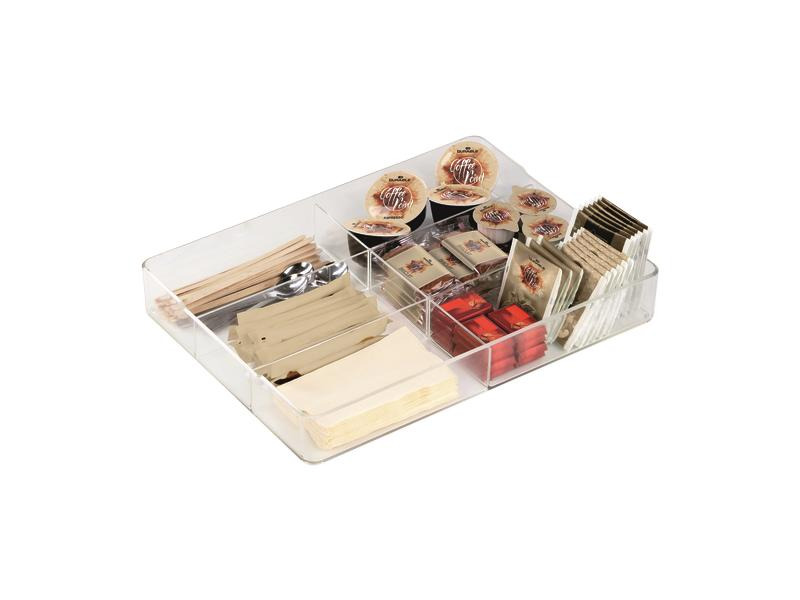 DURABLE Serviertablett Coffee Point Caddy Transparent