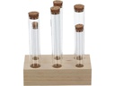 Esschert Design Vase Reagenzglas L 6 Gläser, 17.5 cm, Nature/Transparent
