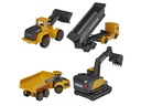 Majorette Baustellenfahrzeug Volvo Construction 4er-Geschenkset
