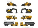 Majorette Baustellenfahrzeug Volvo Construction 4er-Geschenkset