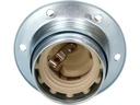 Max Hauri Lampenfassung E27 Randmantel Chrom, M10 x 1