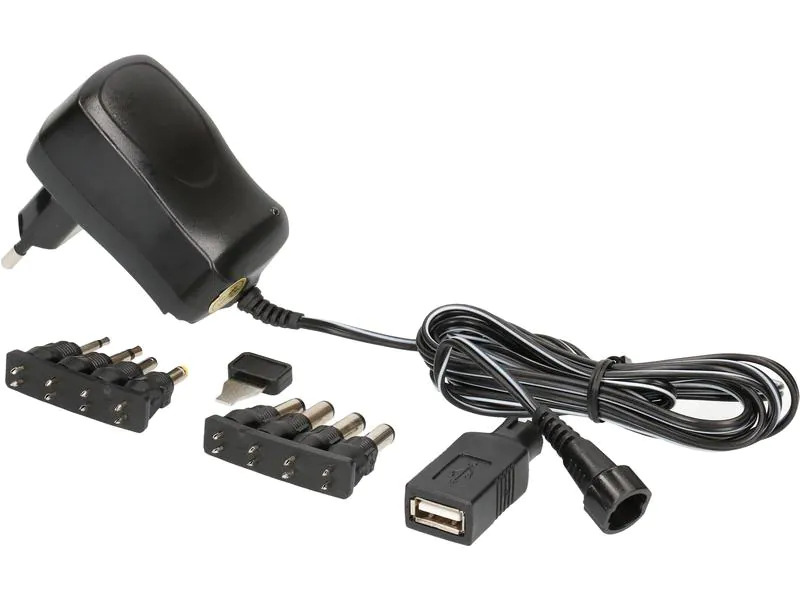 Max Hauri Steckernetzteil Universal 10 W, 3 - 12 V, 600 mA