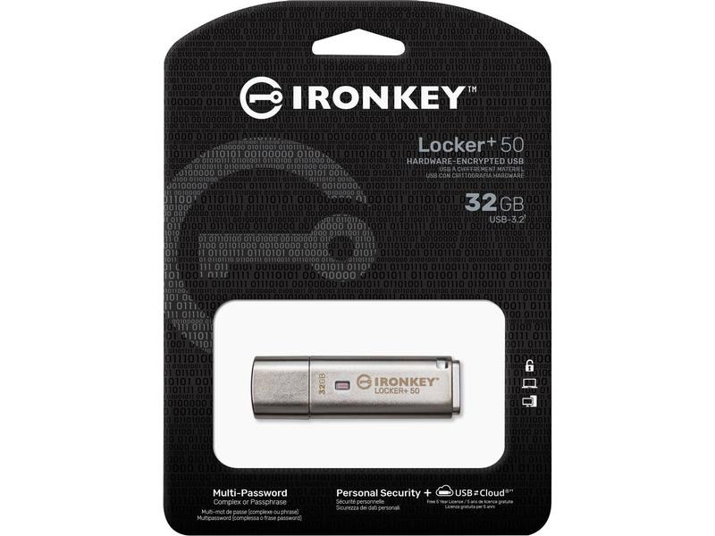 Kingston USB-Stick IronKey Locker+ 50 32 GB