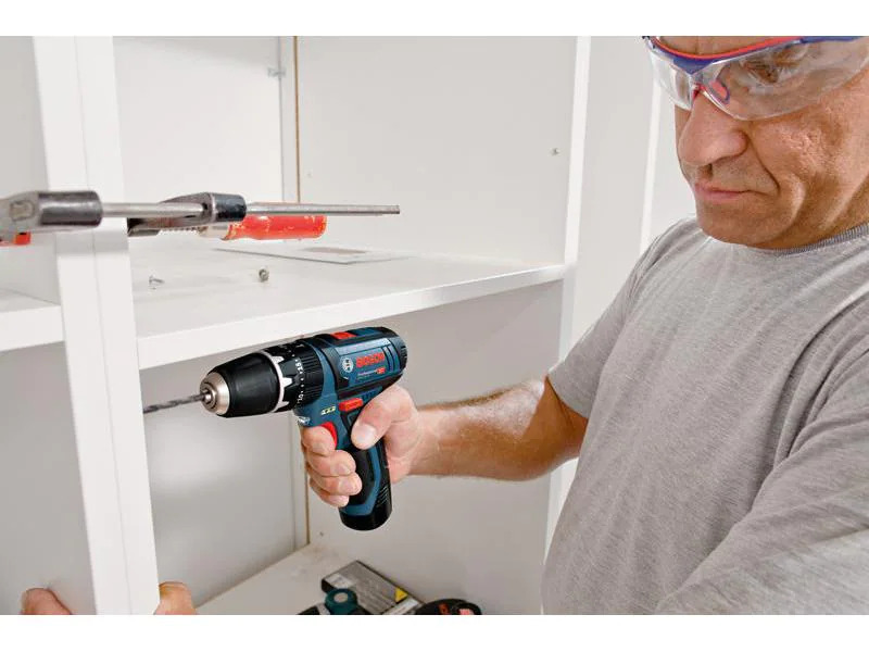 Bosch Professional Akku-Schlagbohrschrauber GSB 12V-15 + L-Boxx Clic&amp;go Solo