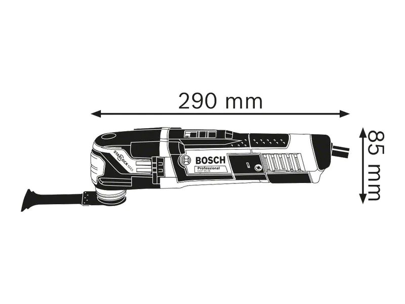 Bosch Professional Oszillierer Multi-Cutter GOP 55-36 inkl. L-BOXX &amp; Zubehör