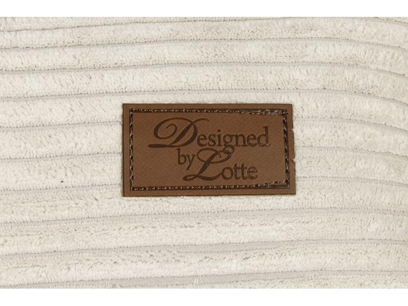 Designed by Lotte Hunde-Bett Ribbed Hellgrau 70x55X15cm
