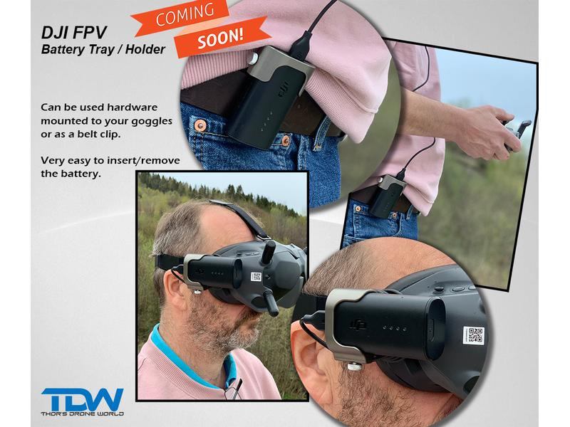 LifThor Akkuhalterung für DJI FPV Goggles