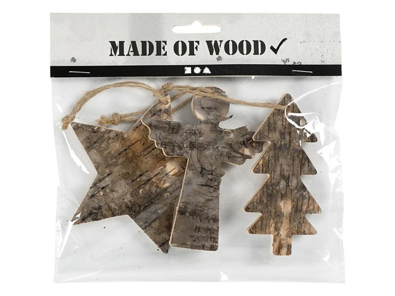 Creativ Company Geschenkanhänger 10 cm Holzfiguren
