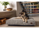 Designed by Lotte Hunde-Bett Ribbed Hellgrau 120x80x15cm