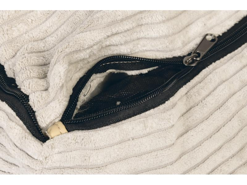 Designed by Lotte Hunde-Bett Ribbed Hellgrau 80x70x22cm