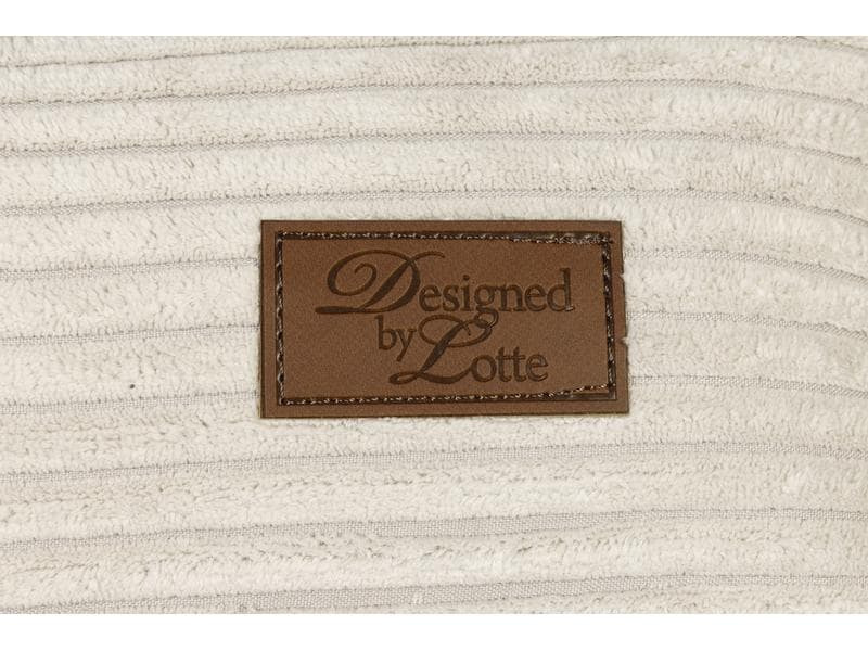Designed by Lotte Hunde-Bett Ribbed Hellgrau 95x80x23cm