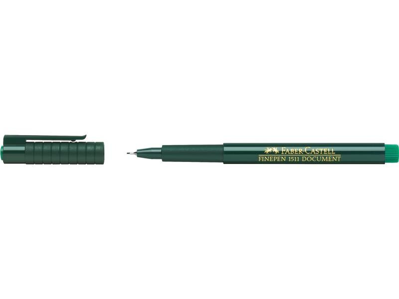 Faber-Castell Fineliner Finepen 1511 Faserschreiber 0.4 mm, Grün