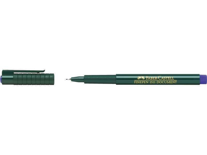 Faber-Castell Fineliner Finepen 1511 Faseschreiber 0.4 mm, Blau
