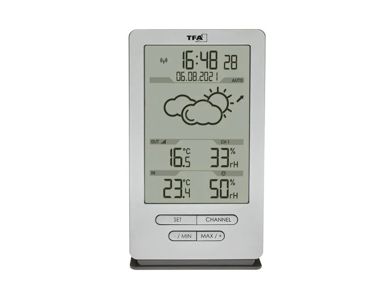 TFA Dostmann Wetterstation Xena, Silber