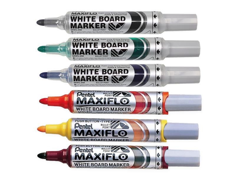 pentel Whiteboard-Marker Maxiflo 3 mm Rot