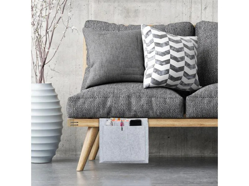relaxdays Aufbewahrungstasche Grau
