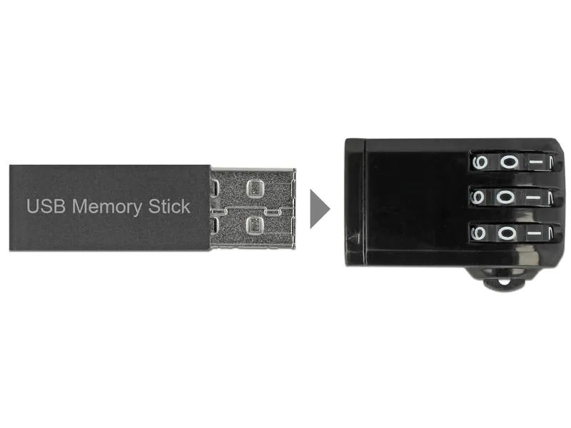 Delock Sicherheitsschloss USB mit Zahlencode