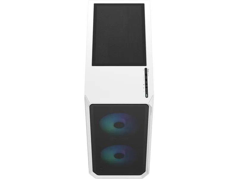 Fractal Design PC-Gehäuse Focus 2 RGB TG Clear Tint Weiss